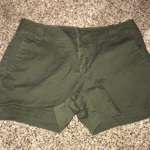 Army green shorts